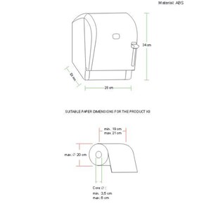 05-Dozownik biały PERFECTO do ręczników w rol k/4