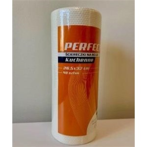 OD-Ścierka Perfecto SOFTPLUS rolka biała a'40 k/24