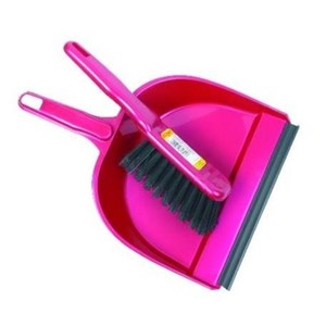 02-Szufelka z gumą + zmiotka  EKONEX k/12