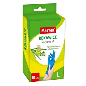 H-Rękawice nitrylowe L niebieskie Master a'10 k/48