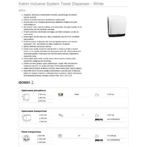Katrin dozownik do ręcznika system biały INCLUSIVE